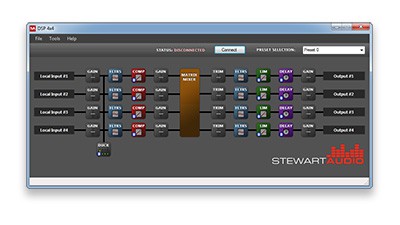 DSP Control Center 3 Software screenshot